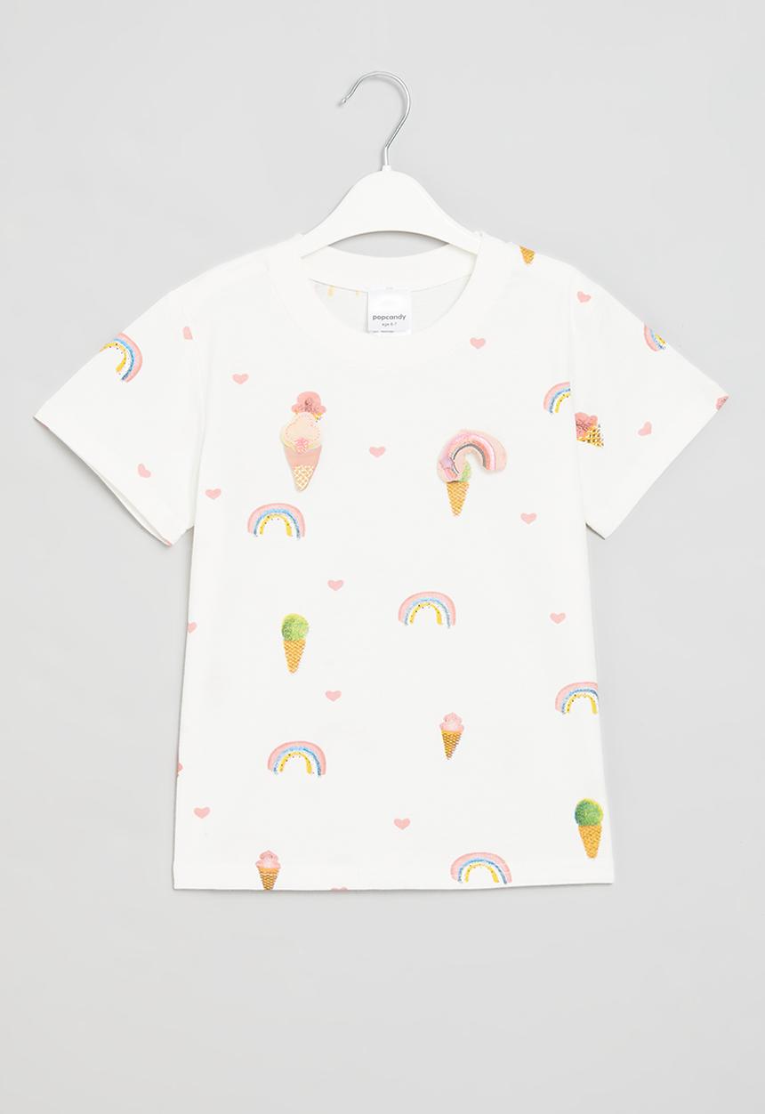 Pop Candy - Girls short sleeve tee - white