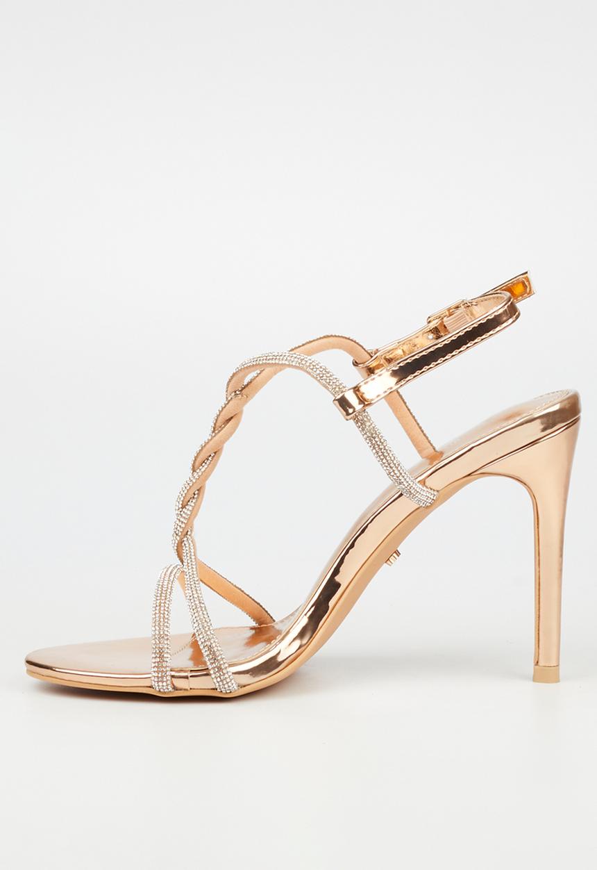 Miss Black - Jazz 6 stiletto heel - rose gold