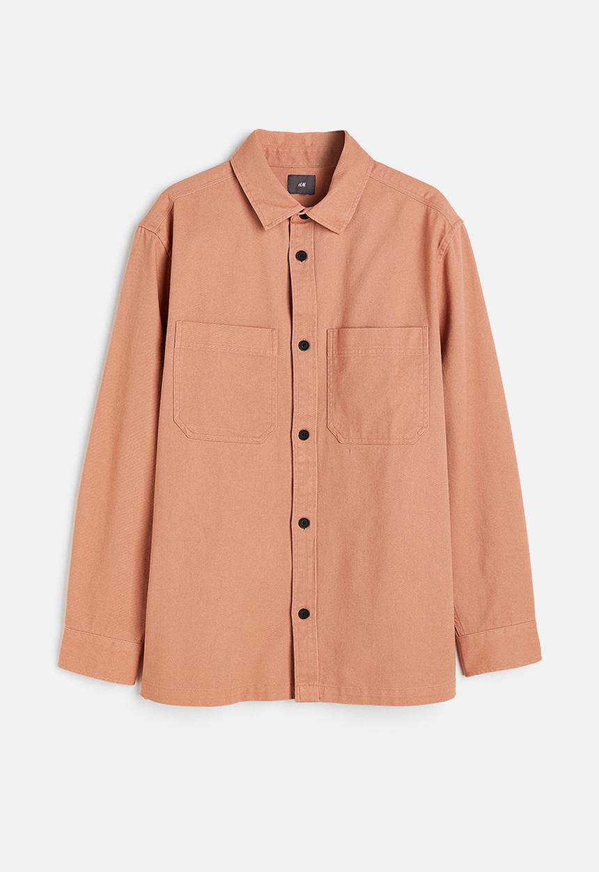 H&M - Regular fit overshirt - salmon pink