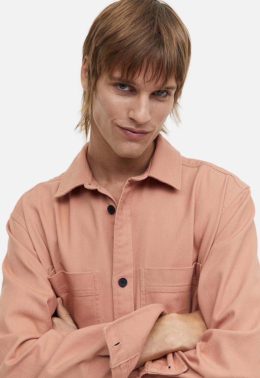H&M - Regular fit overshirt - salmon pink