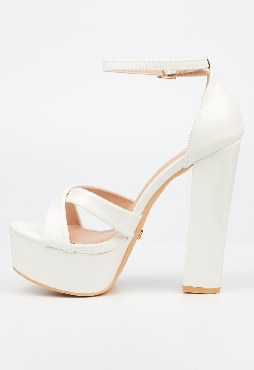 Rock & Co - Monsoon 5 platform heel - white