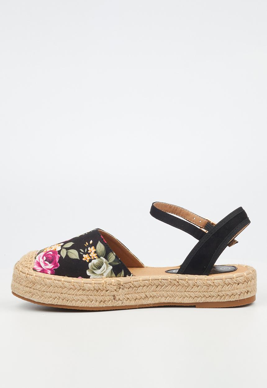 Viabeach - Ivory 5 espadrille - black combo