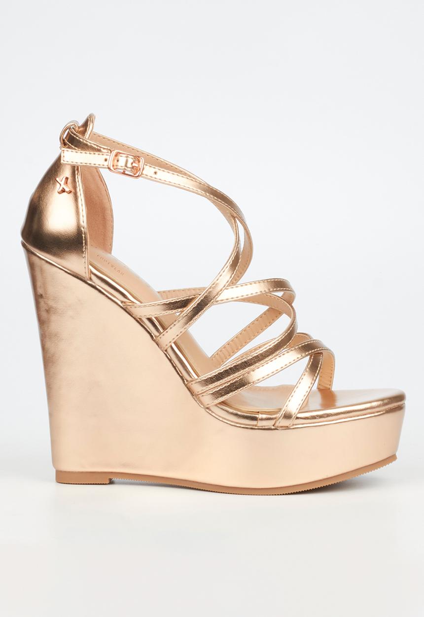 Rock & Co - Panama 3 wedge heel - rose gold