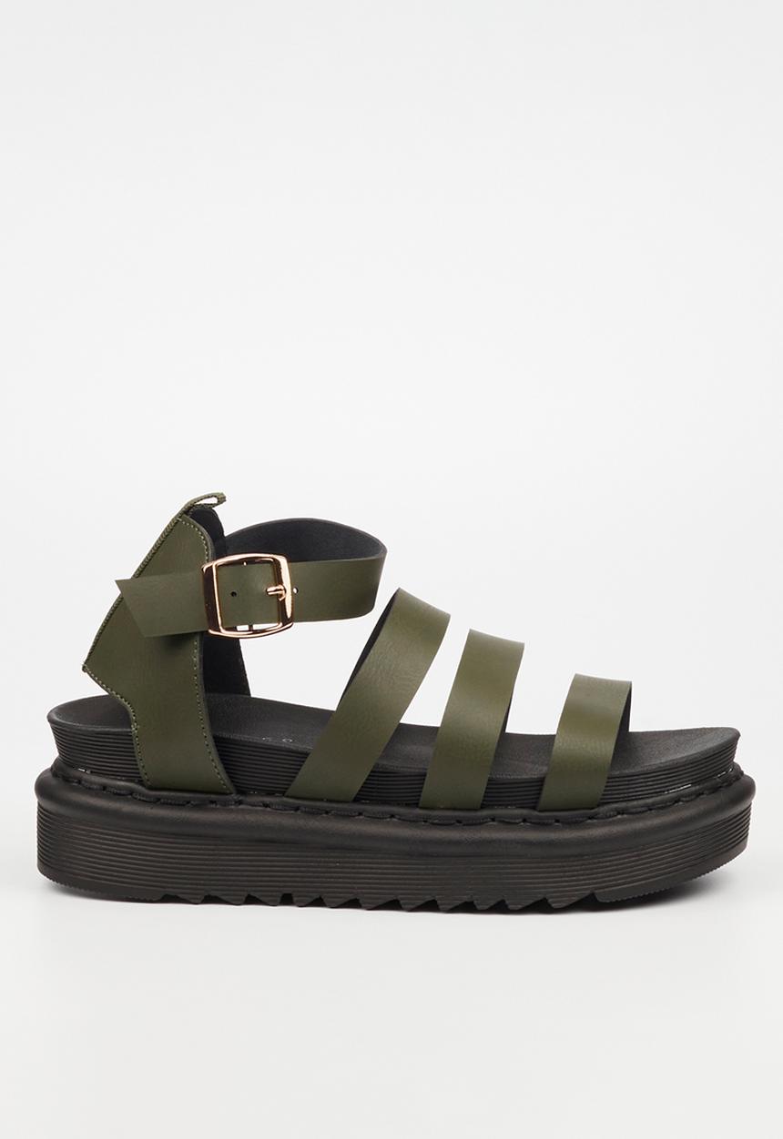 Rock & Co - Rouge 4 flatform - olive