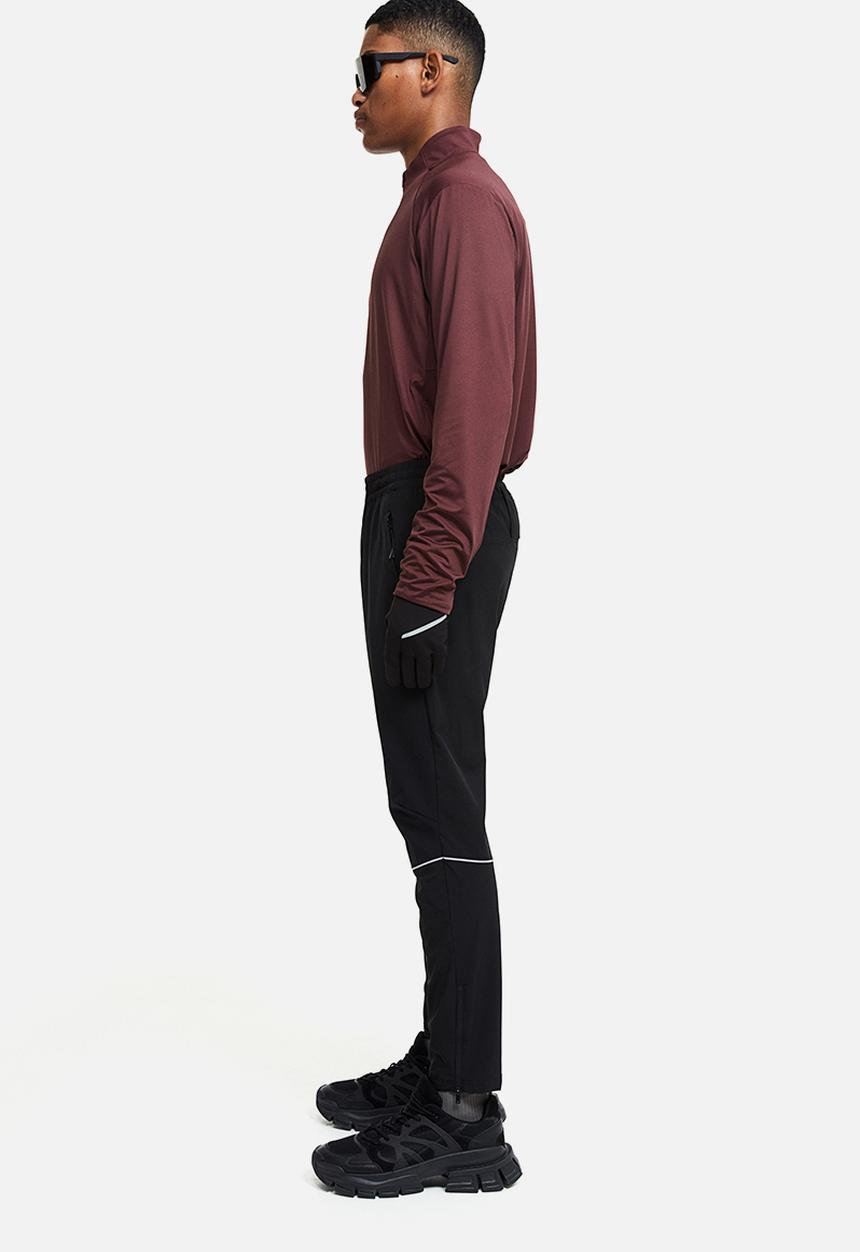 H&M - Drymove™ zip-top sports top - burgundy