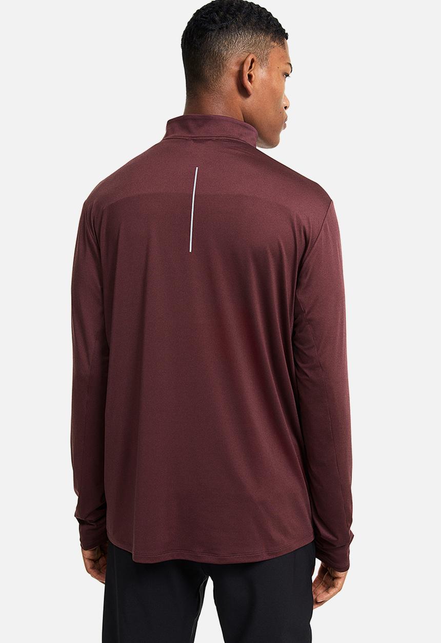 H&M - Drymove™ zip-top sports top - burgundy