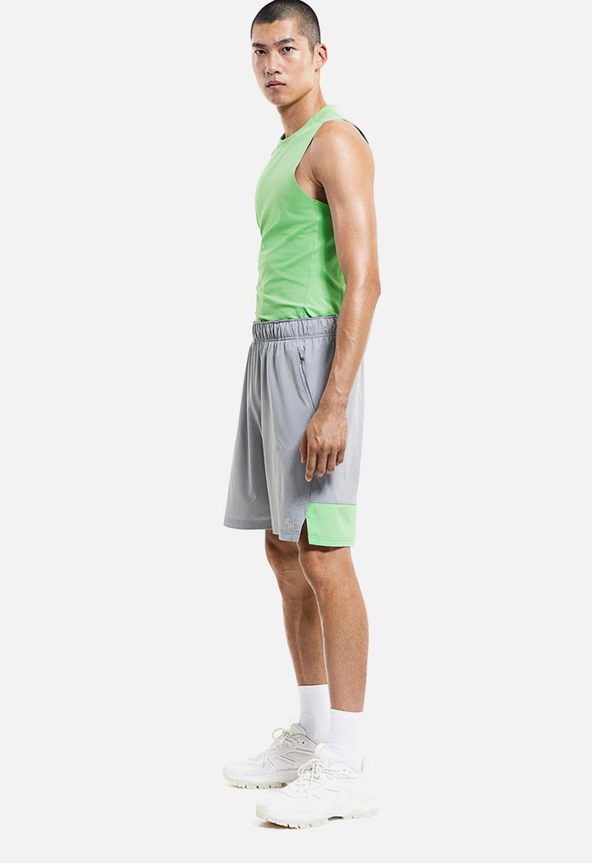 H&M - Drymove™ sports shorts - grey & light green