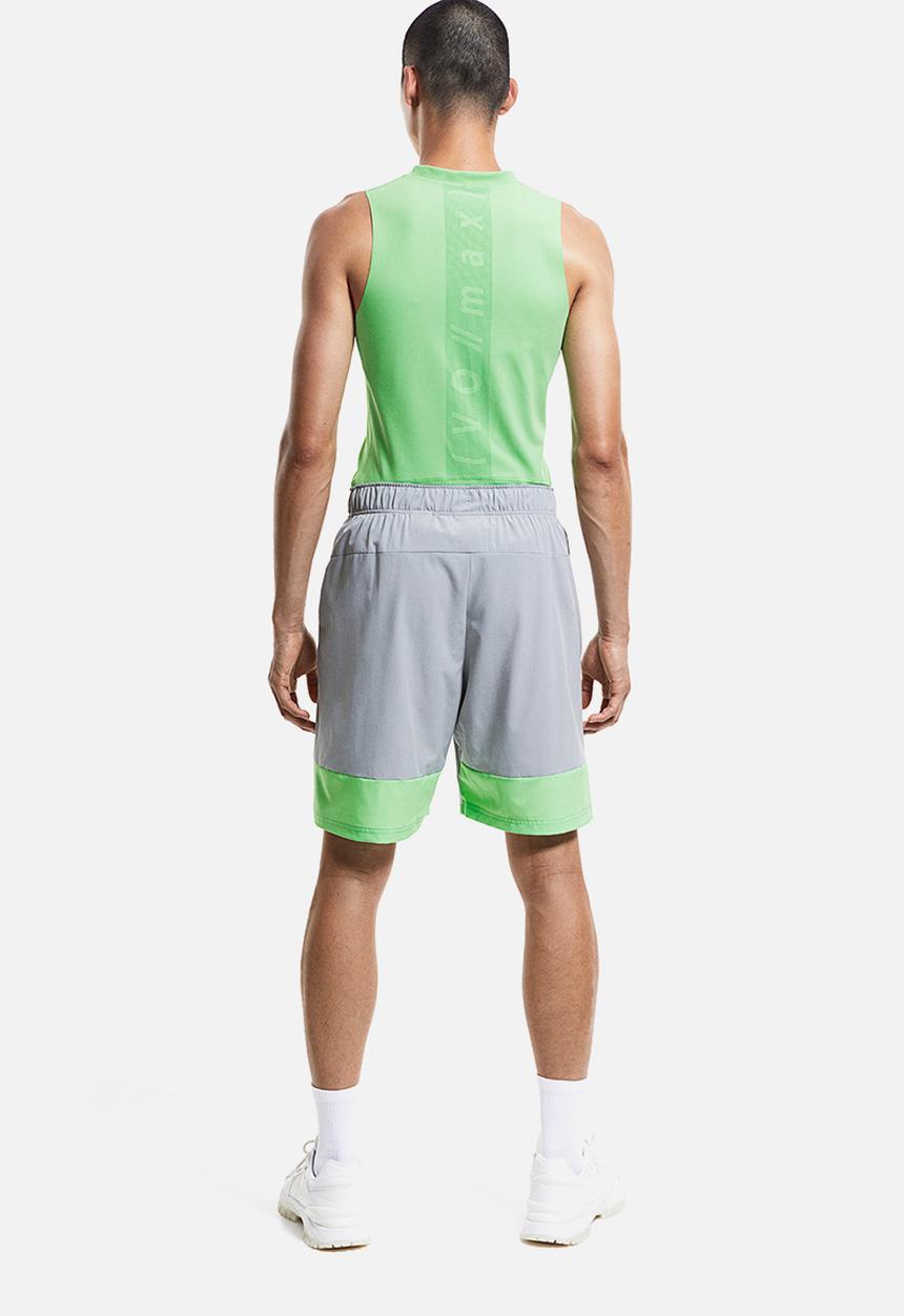 H&M - Drymove™ sports shorts - grey & light green