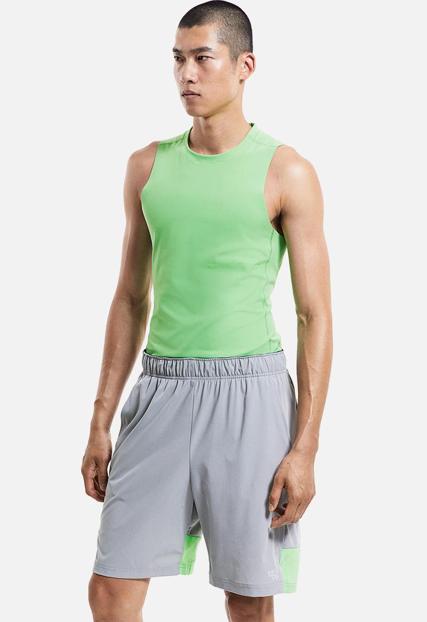 H&M - Drymove™ sports shorts - grey & light green