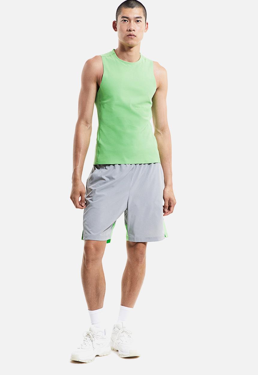 H&M - Drymove™ sports shorts - grey & light green