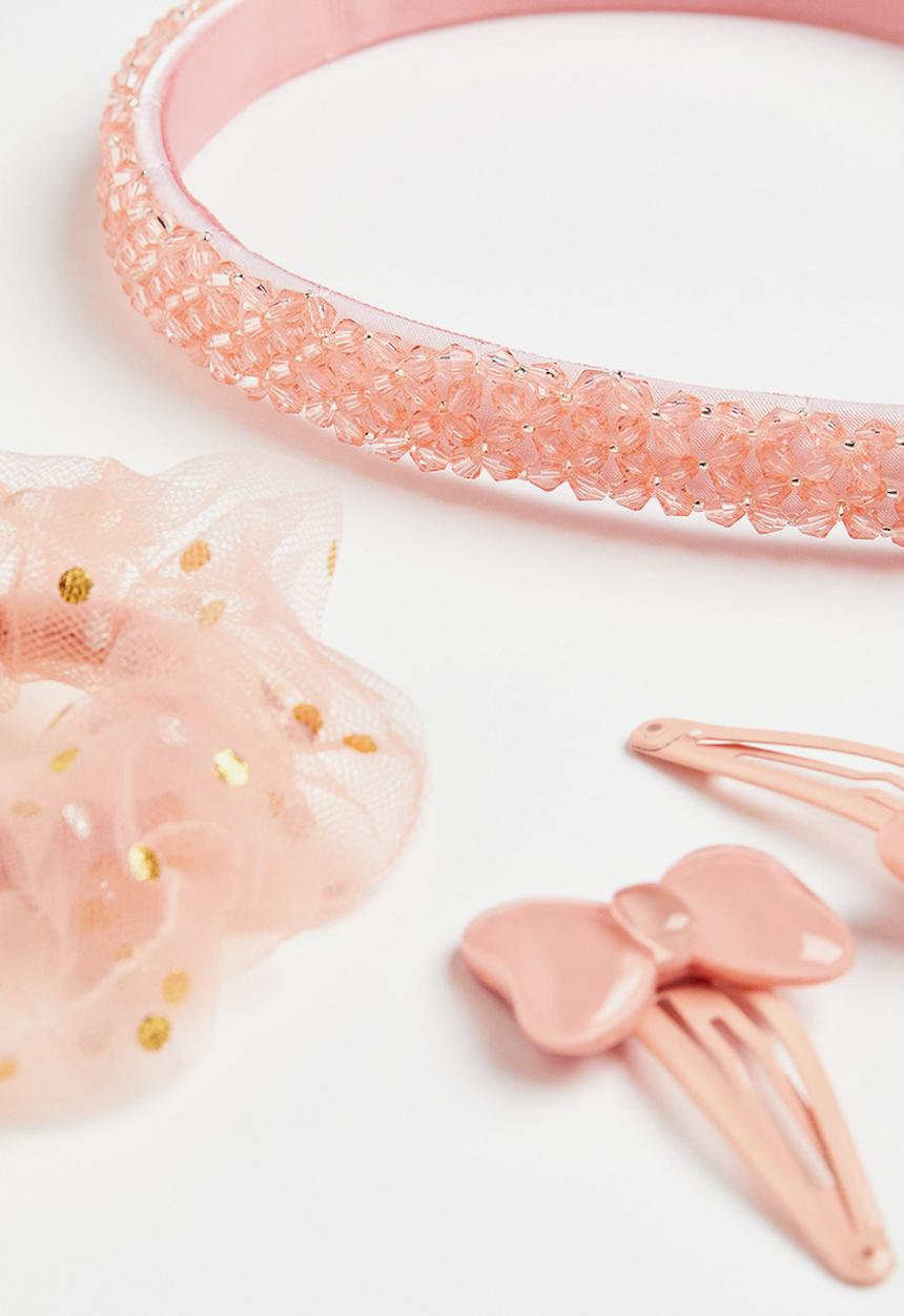 H&M - Hair set - powder pink 
