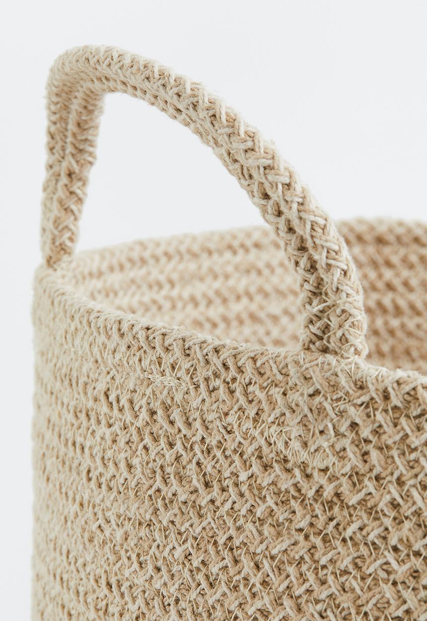 H&M - Cotton storage basket - beige