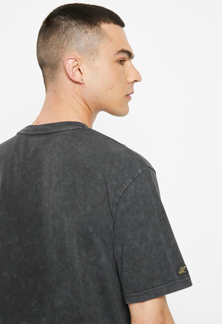 Superdry. - Vintage lo-fi flyer tee - mid backstage black
