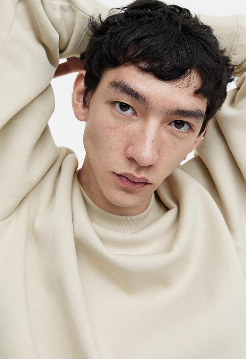 H&M - Relaxed fit sweatshirt - light beige 