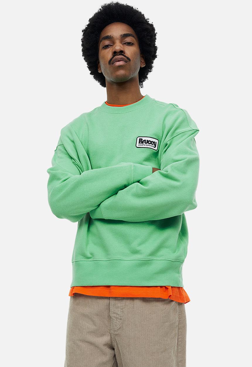 H&M - Relaxed fit printed sweatshirt - light green