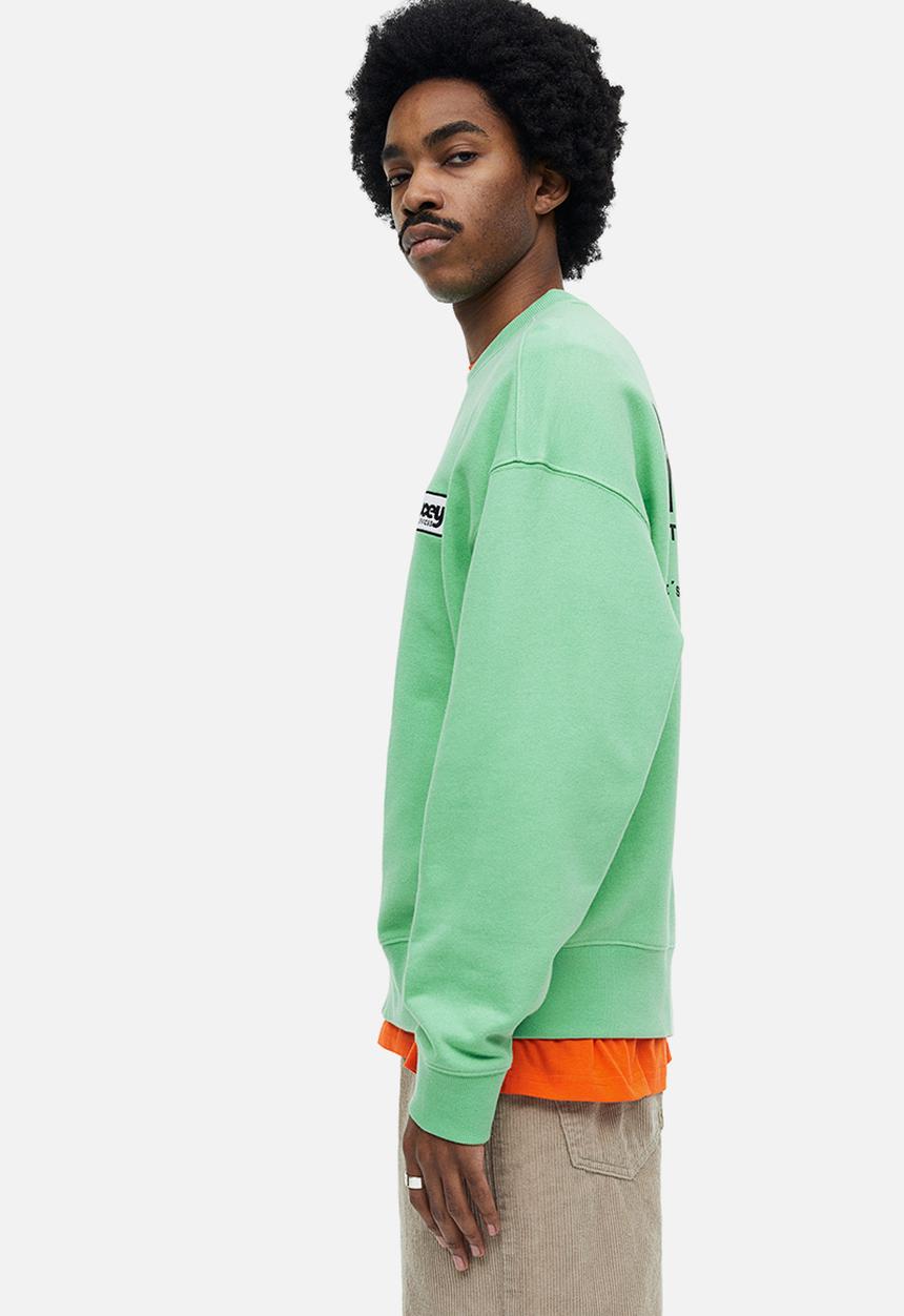 H&M - Relaxed fit printed sweatshirt - light green