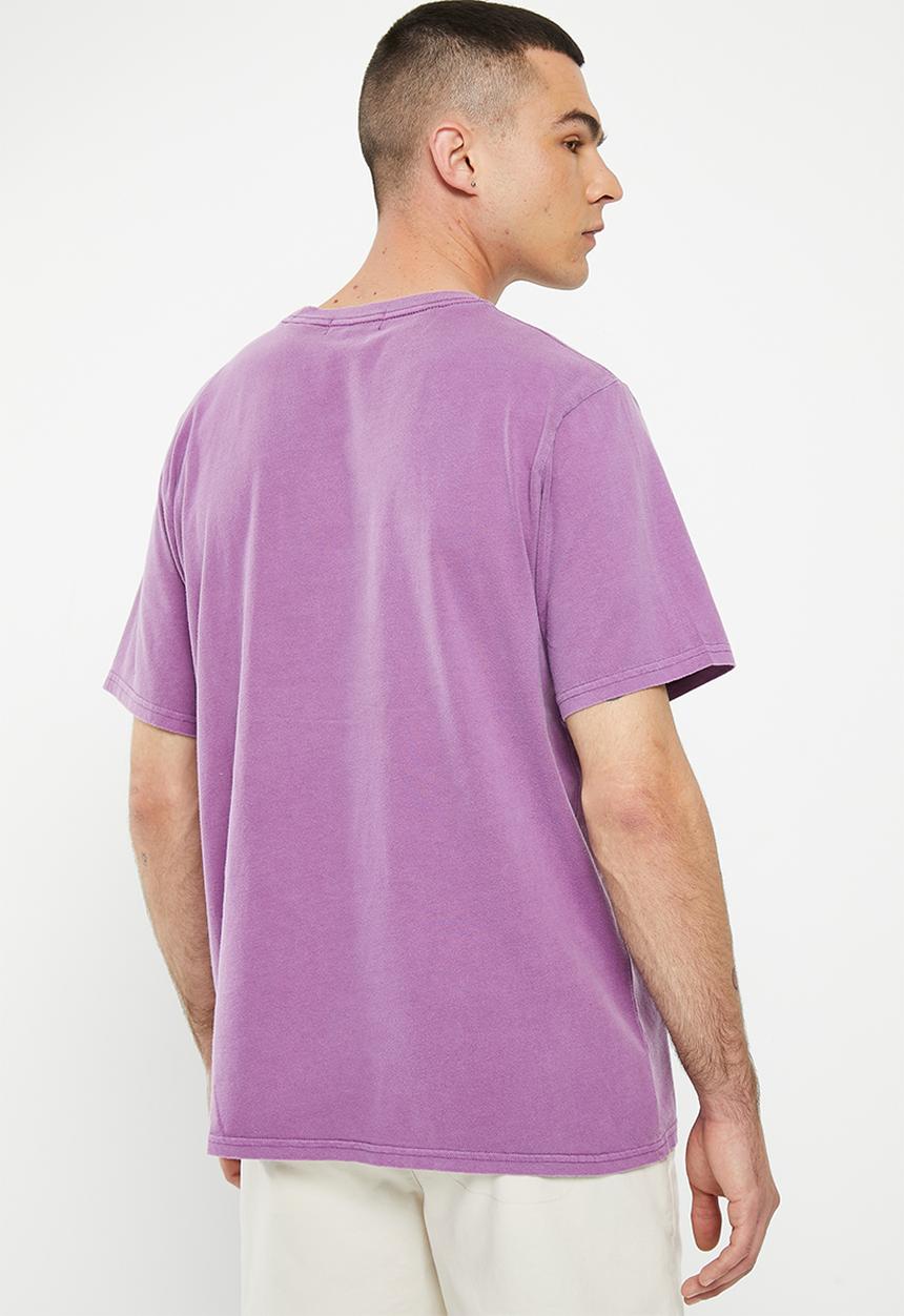Superdry. - Vintage mark tee - grape jam purple