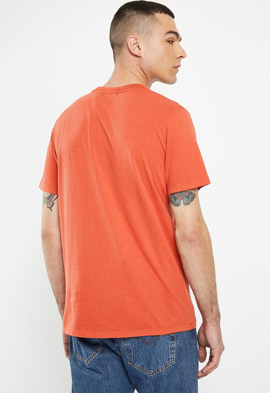 Superdry. - Vintage copper label tee - denim co rust orange