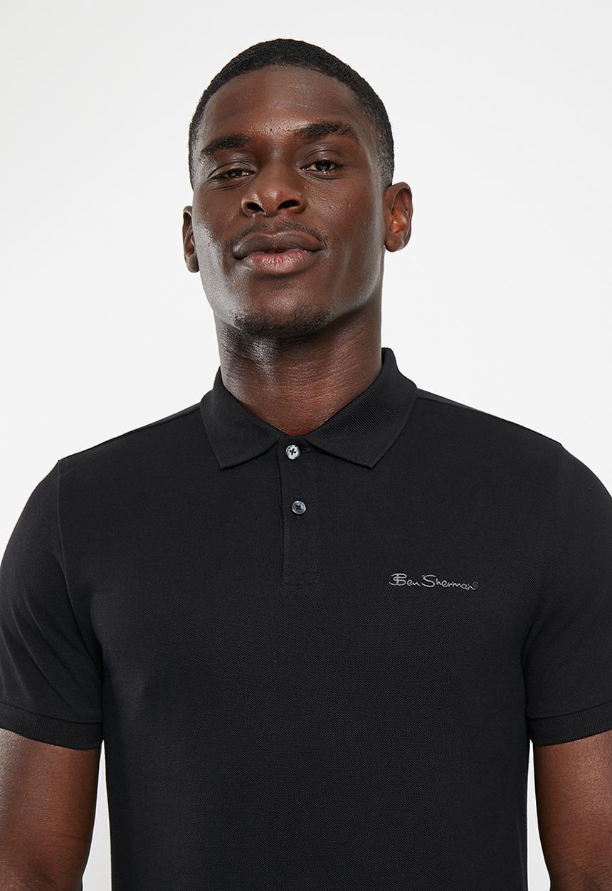 Ben Sherman - Ben polo short sleeve - black
