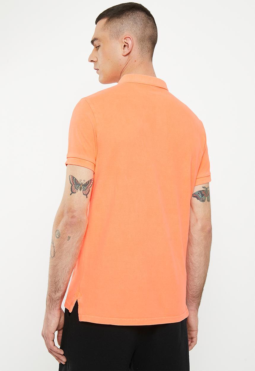 Superdry. - Vintage superstate polo - shocker orange