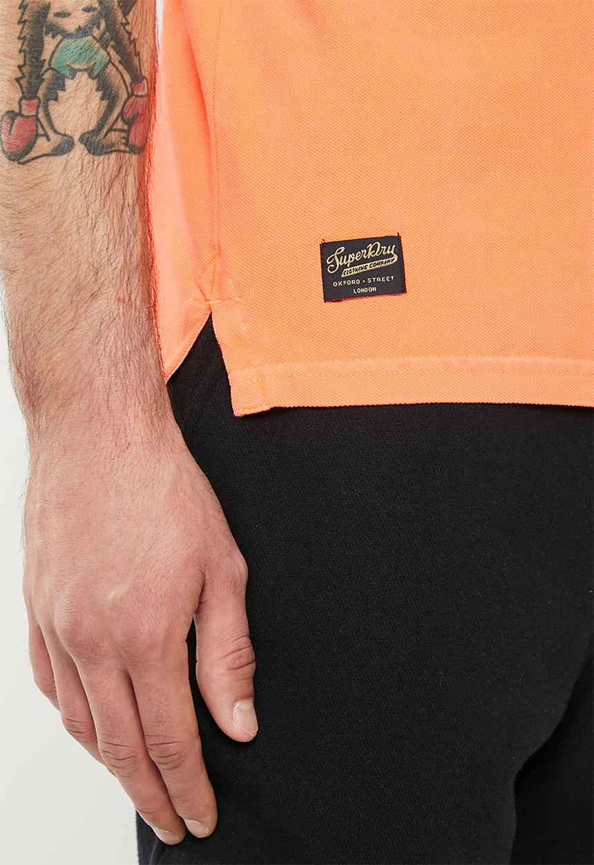 Superdry. - Vintage superstate polo - shocker orange
