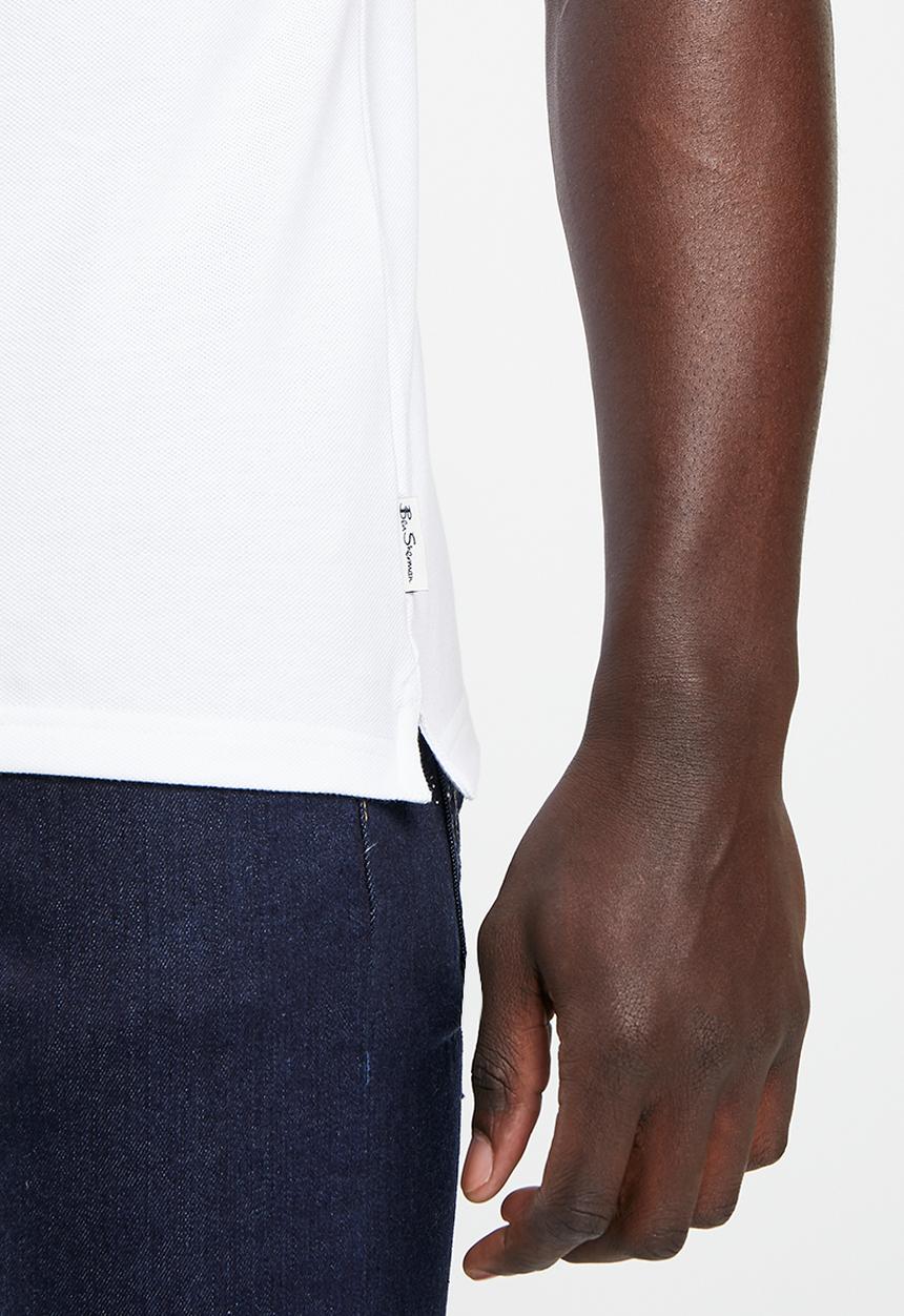 Ben Sherman - Ben polo short sleeve - white