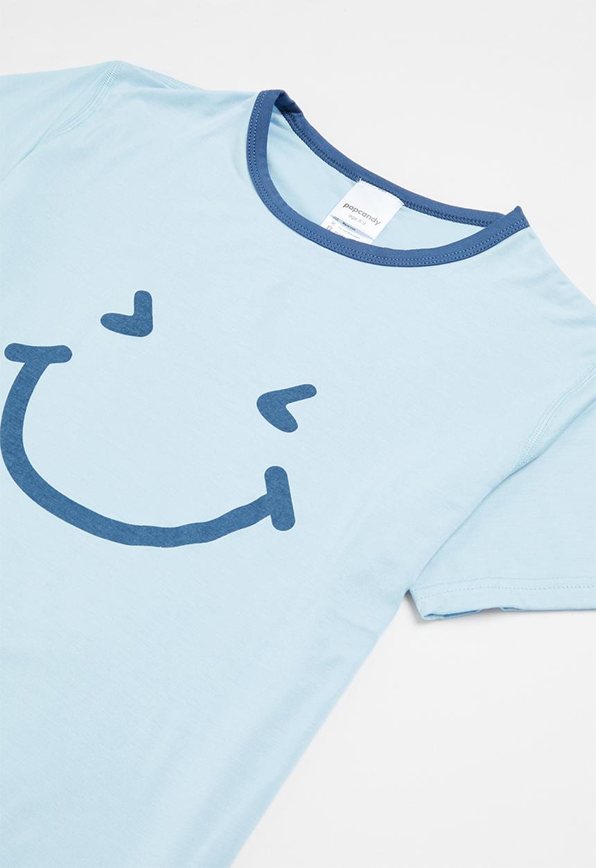 Pop Candy - Boys smiley  pj set - blue 
