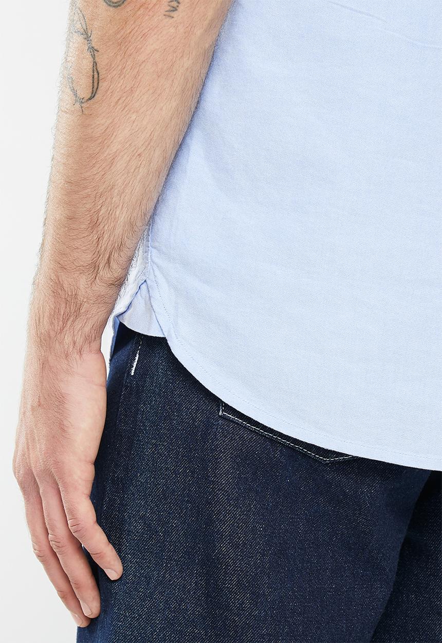 Superdry. - Vintage oxford short sleeve shirt - classic blue