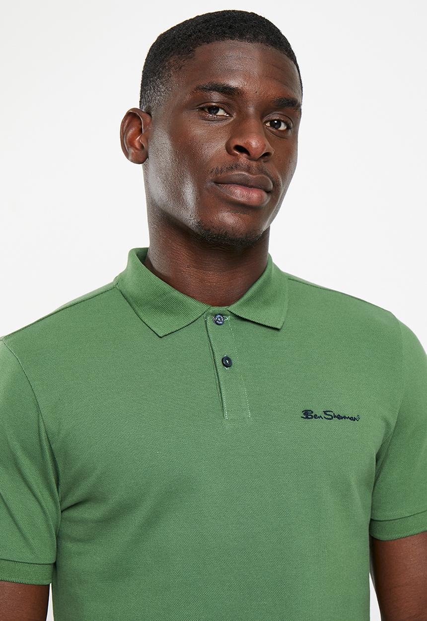 Ben Sherman - Ben polo short sleeve - rich fern