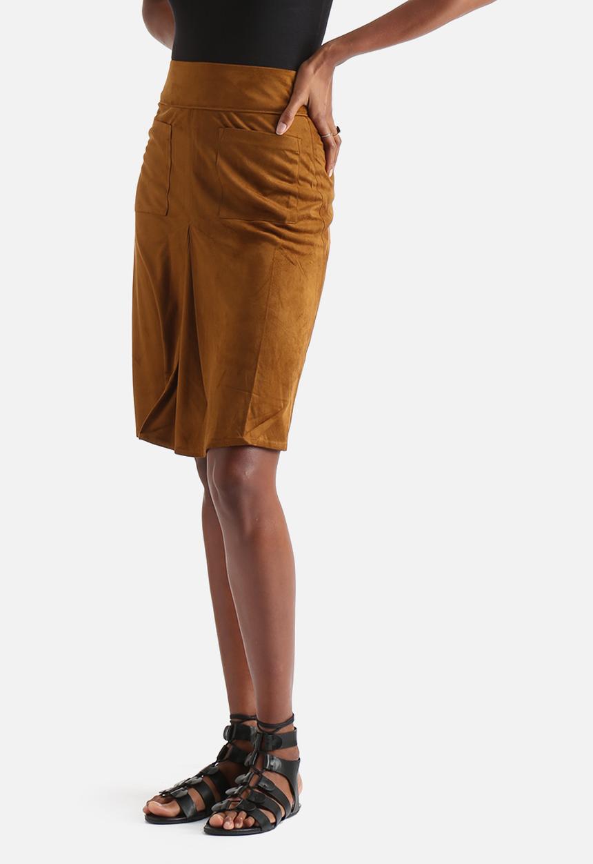 Influence. - Suede A-Line Skirt 