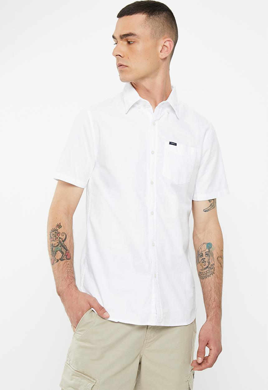 Superdry. - Vintage oxford short sleeve shirt - optic