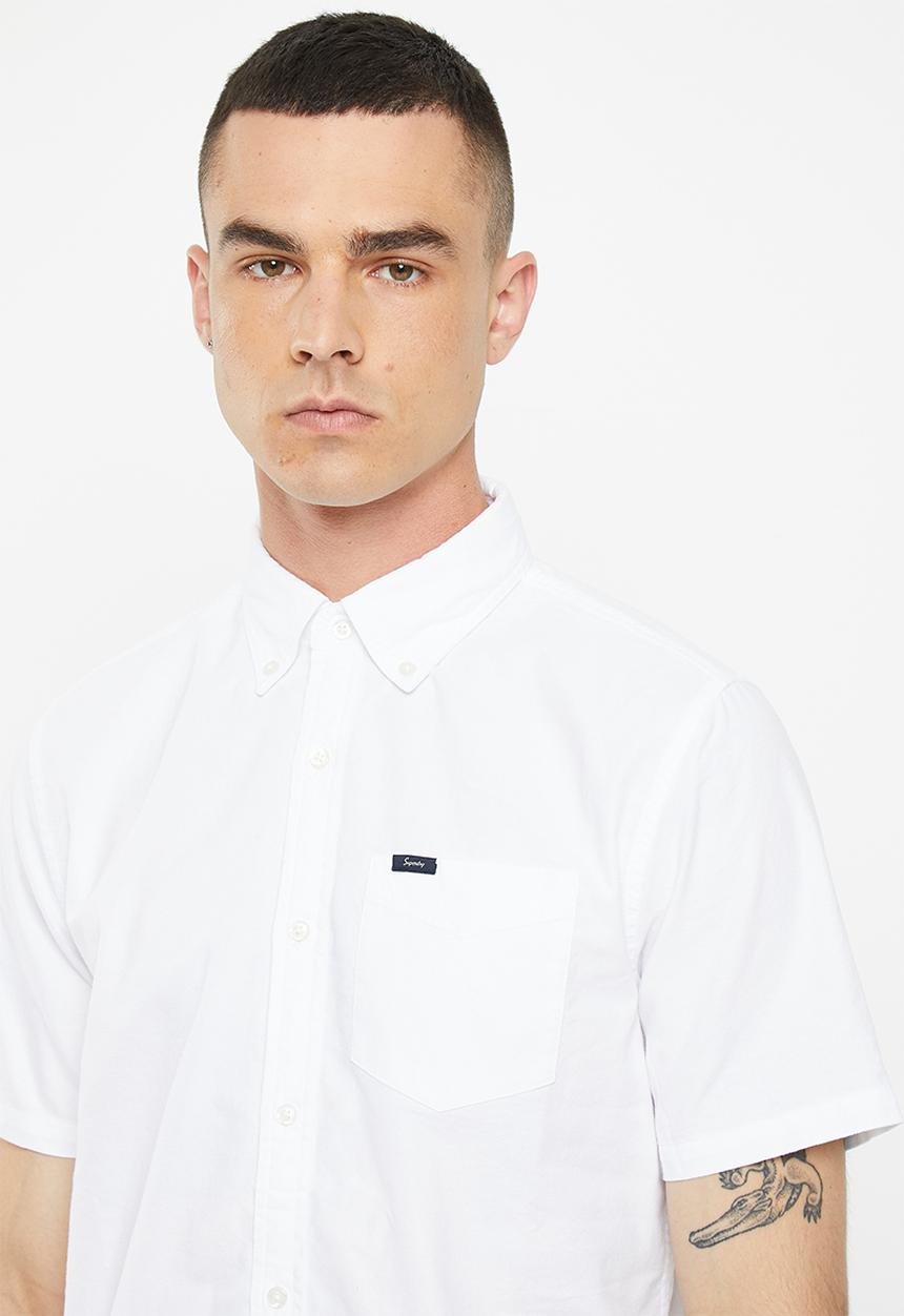 Superdry. - Vintage oxford short sleeve shirt - optic