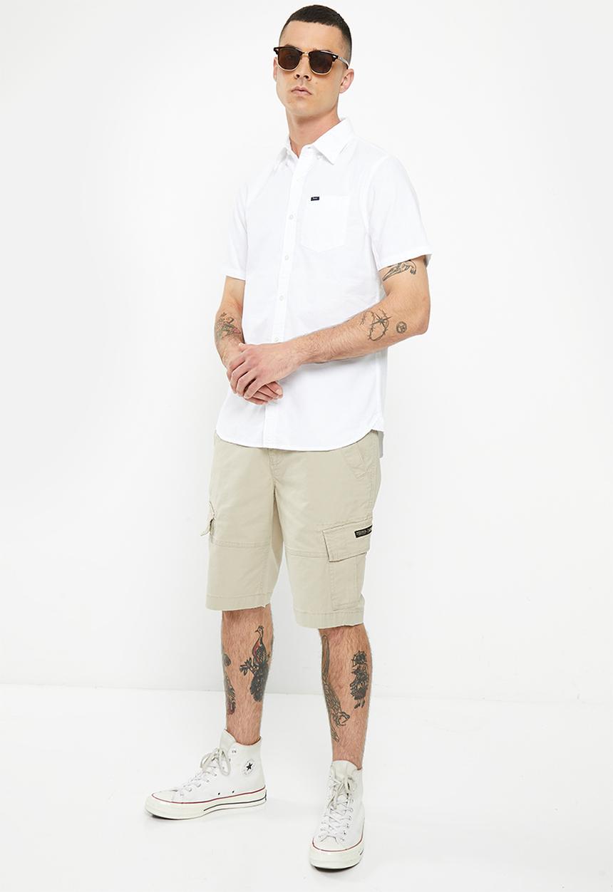 Superdry. - Vintage oxford short sleeve shirt - optic