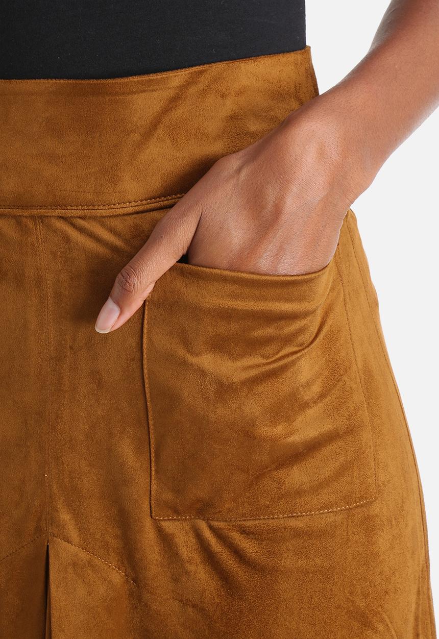 Influence. - Suede A-Line Skirt 