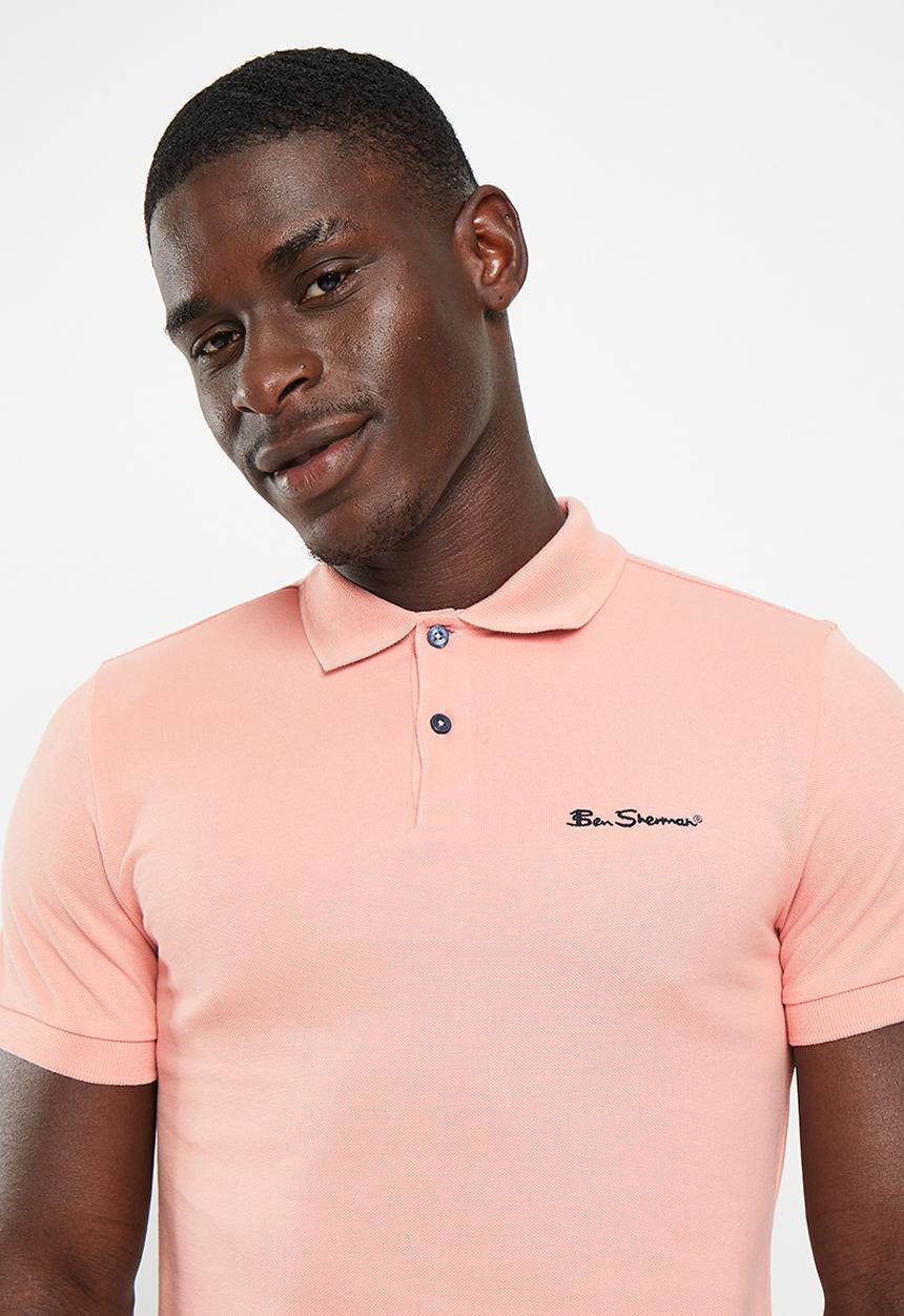 Ben Sherman - Ben polo short sleeve - lt pink