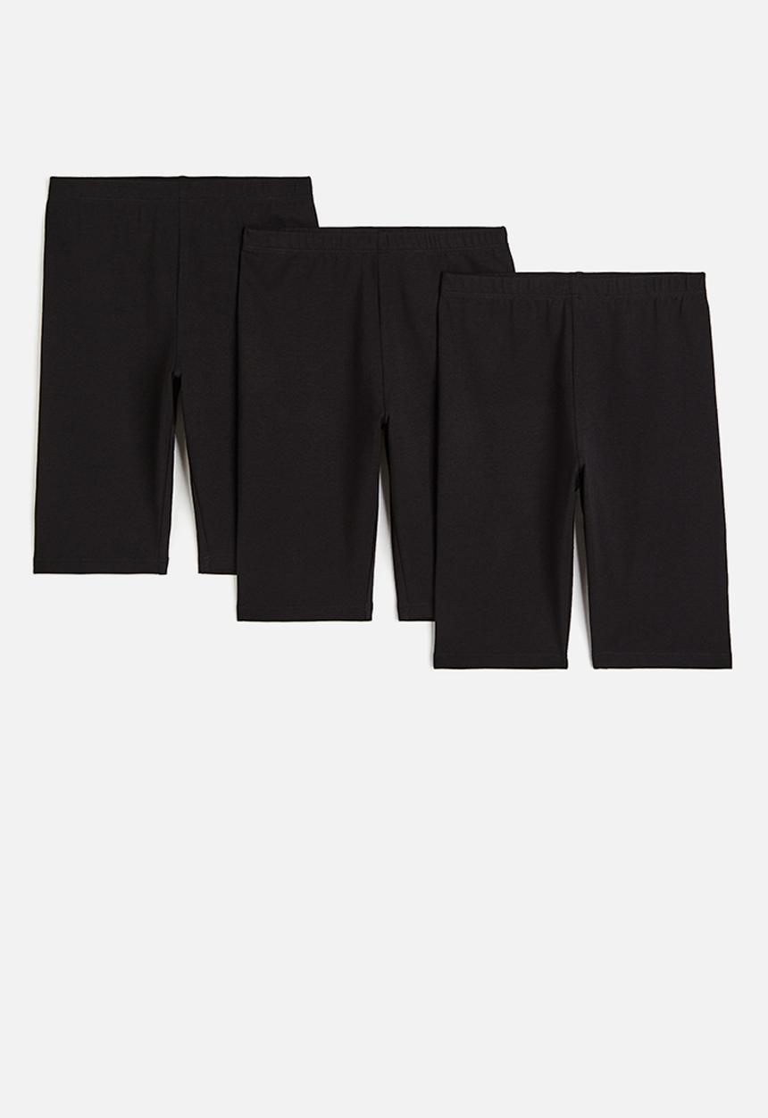 H&M - 3-pack cycling shorts - black