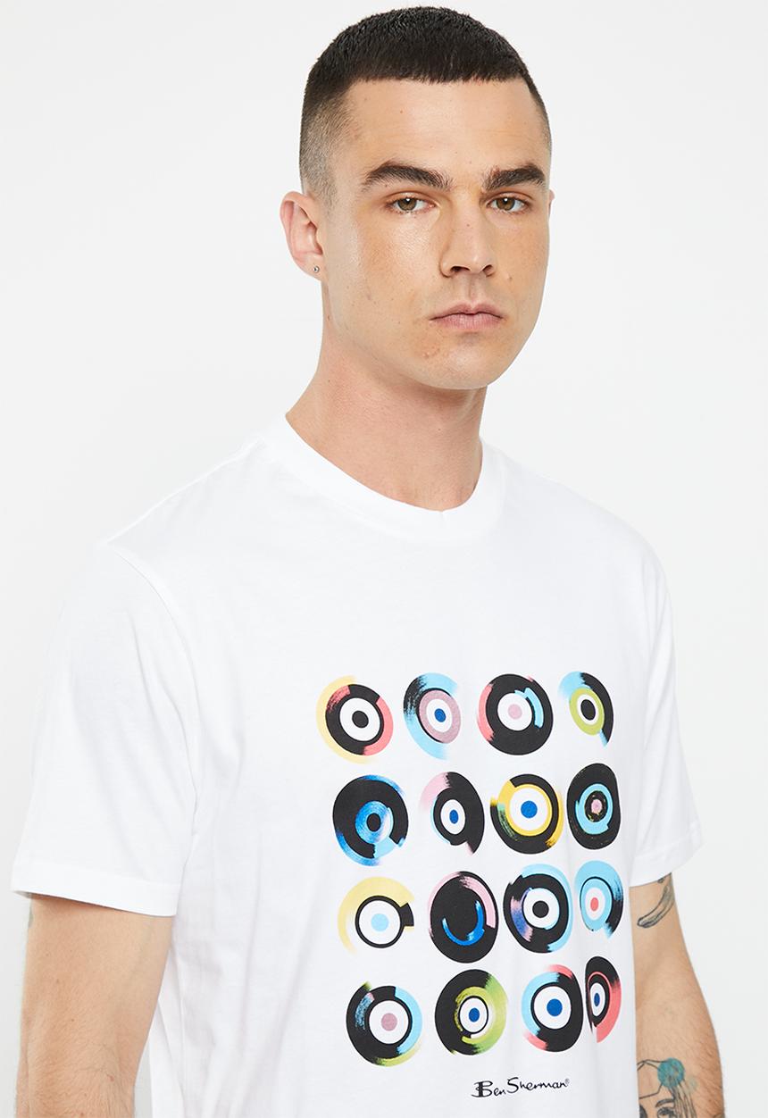 Ben Sherman - target art tee-shirt - white