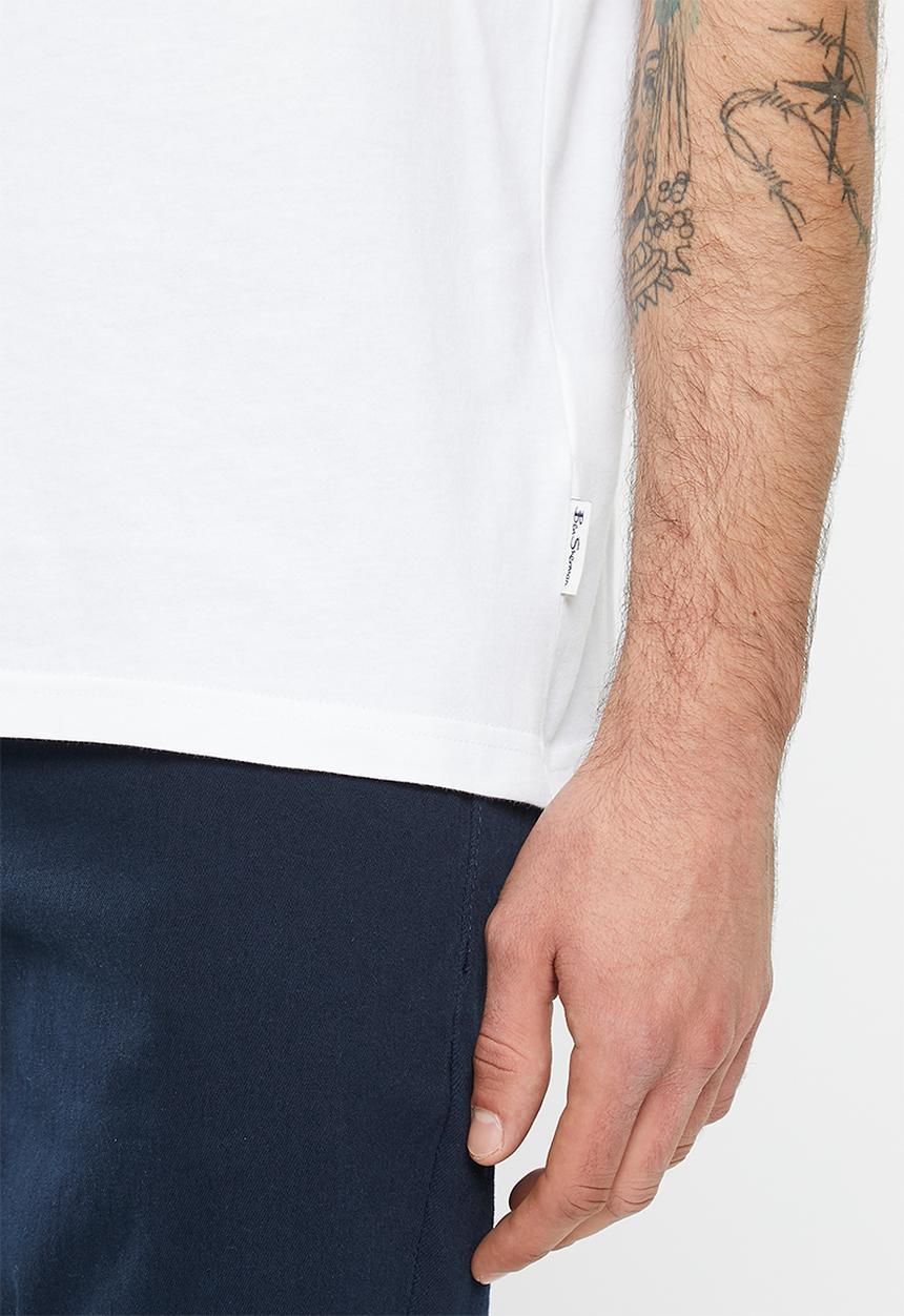 Ben Sherman - target art tee-shirt - white