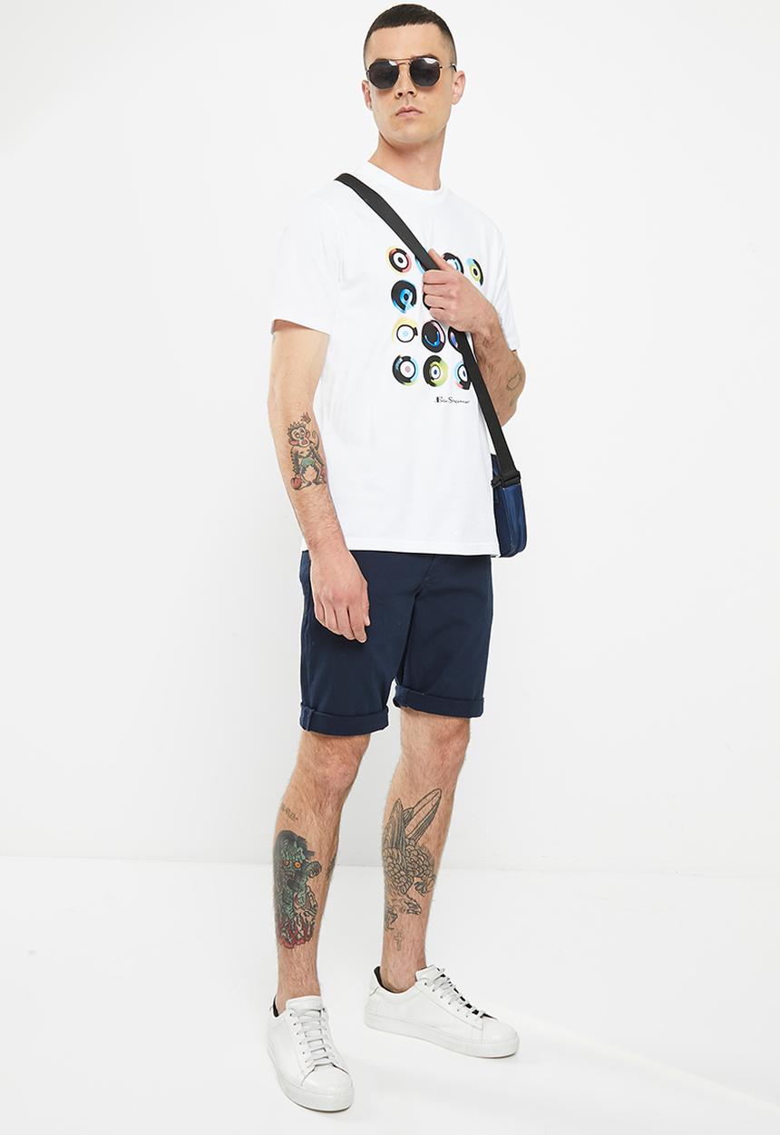 Ben Sherman - target art tee-shirt - white