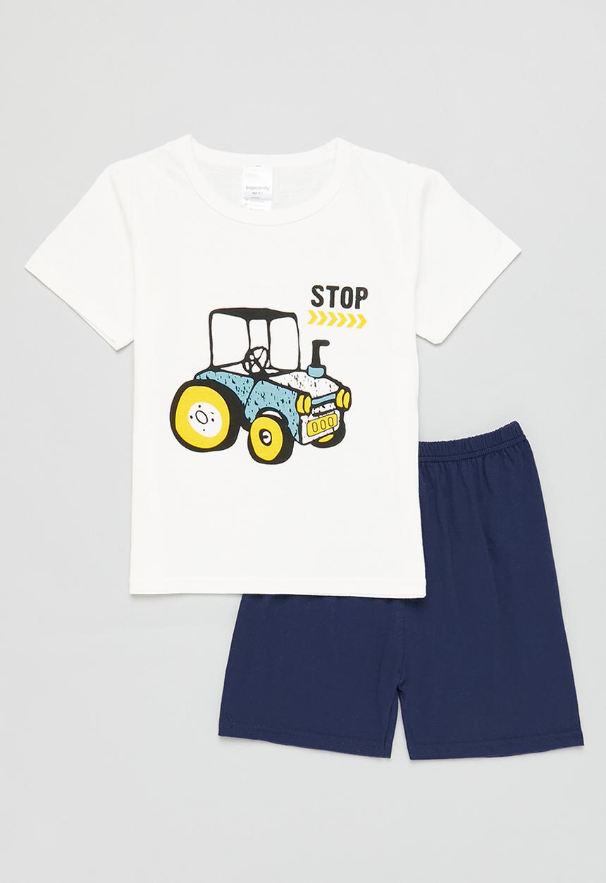 Pop Candy - Boys pj set - navy and white 