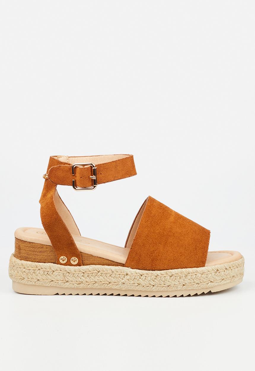 Miss Black - Steffi 1 wedge heel - tan