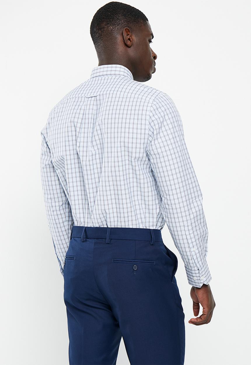 Pringle of Scotland - Gregor long sleeve shirt - mid blue
