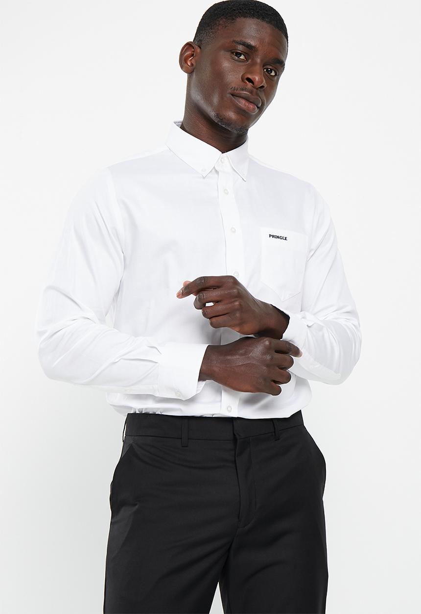 Pringle of Scotland - William long classic shirt - white