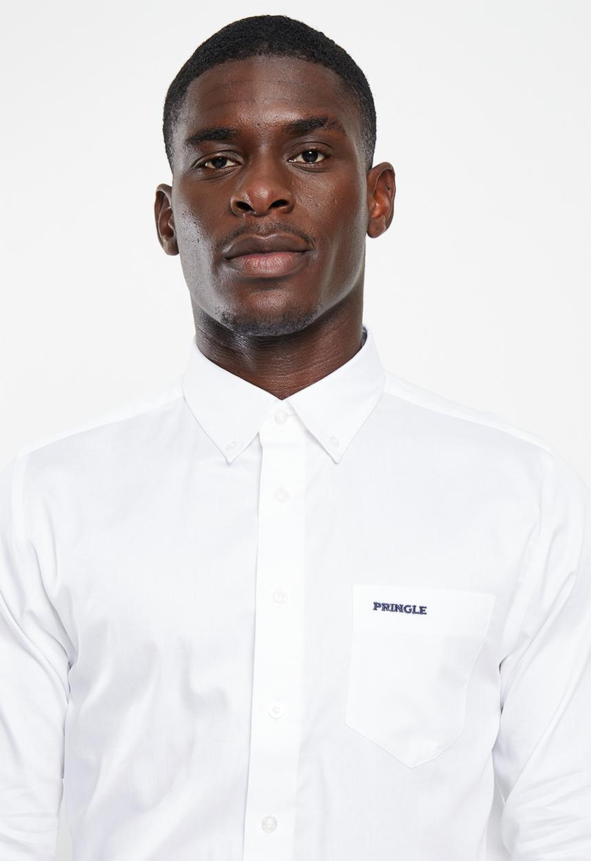 Pringle of Scotland - William long classic shirt - white