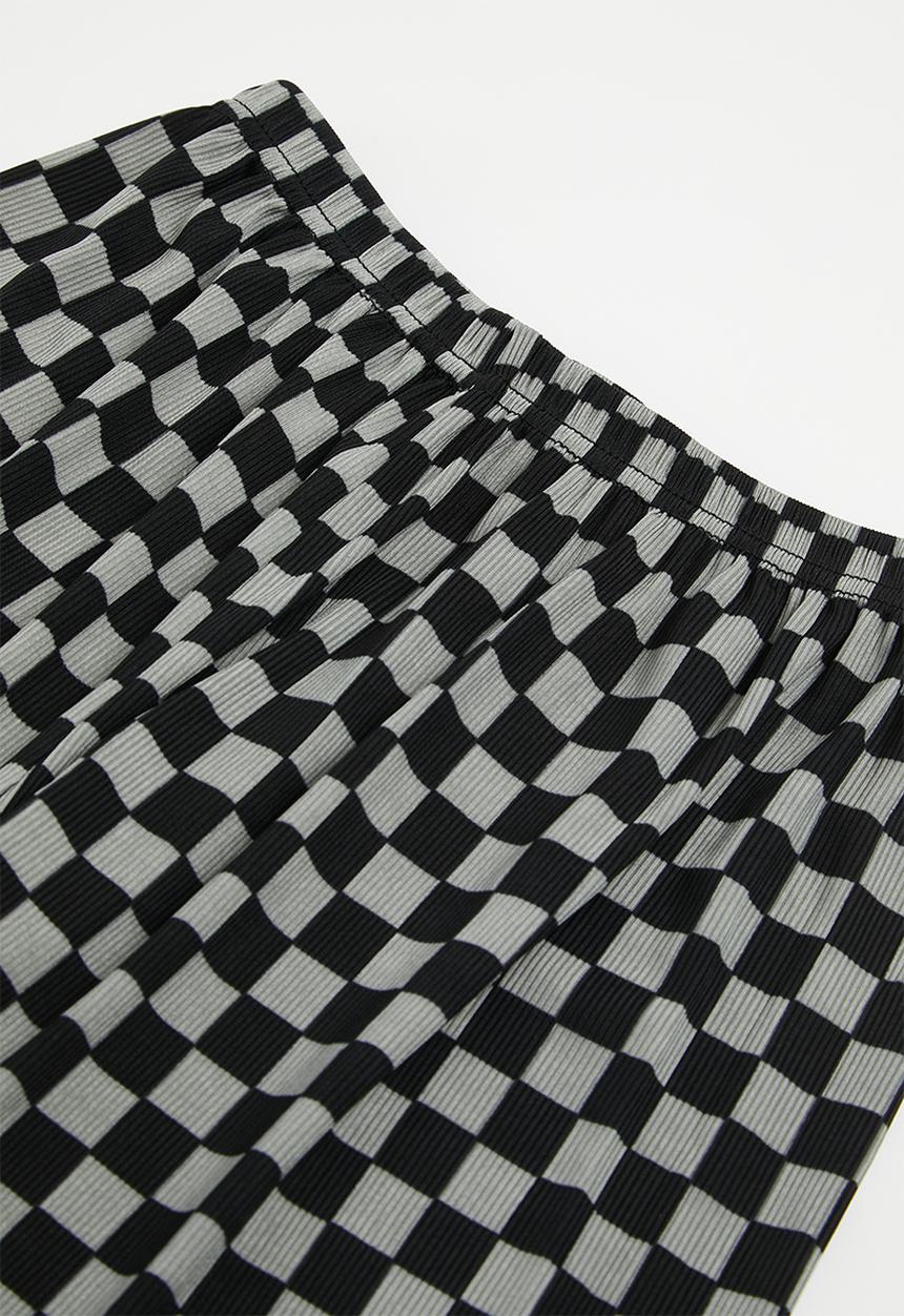 Pop Candy - Boys checkerboard pj set - black