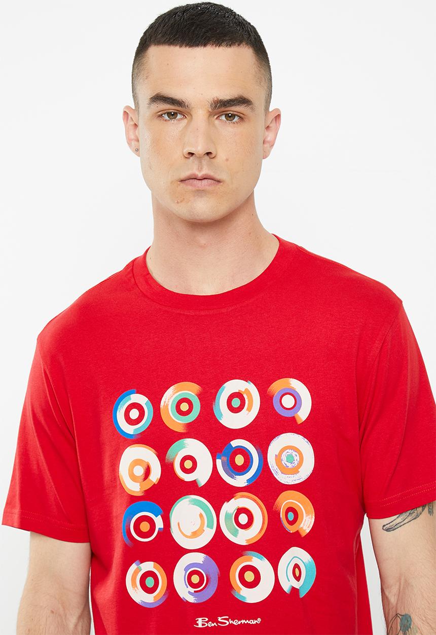 Ben Sherman - Target art tee-shirt - red