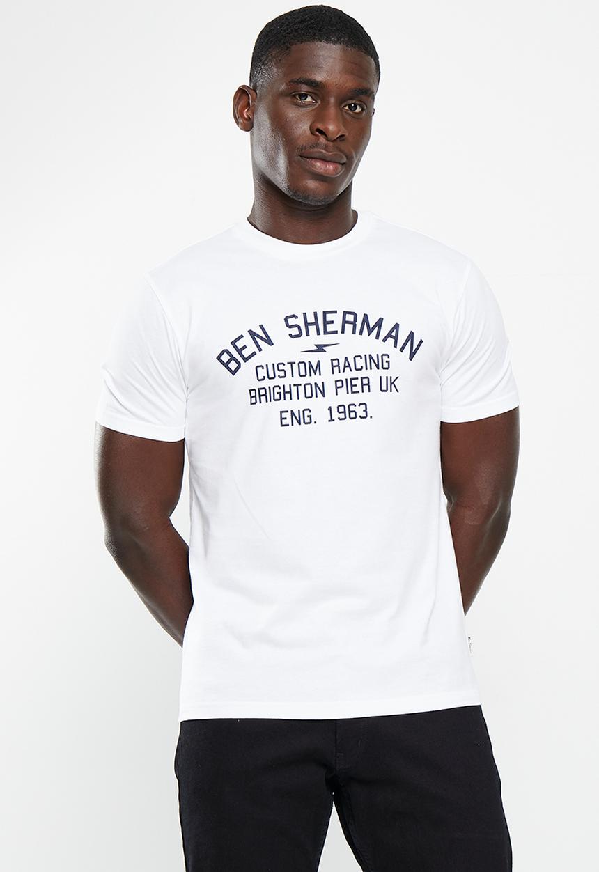 Ben Sherman - Sherman driver racing T-shirt - white