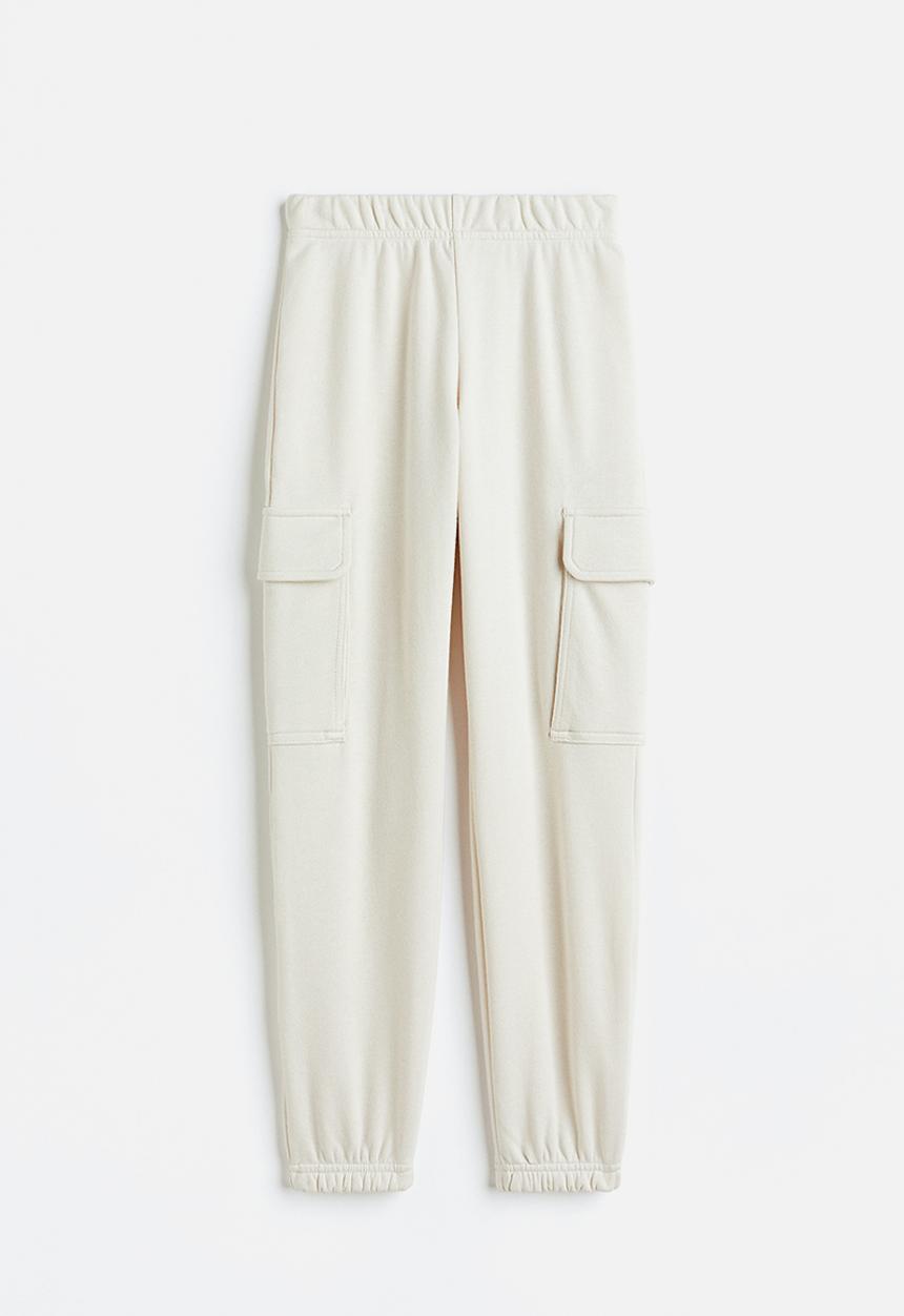 H&M - Cargo joggers - light beige