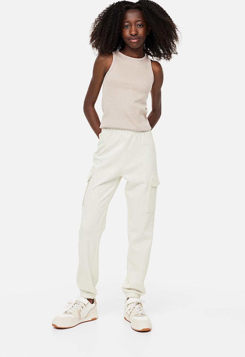 H&M - Cargo joggers - light beige