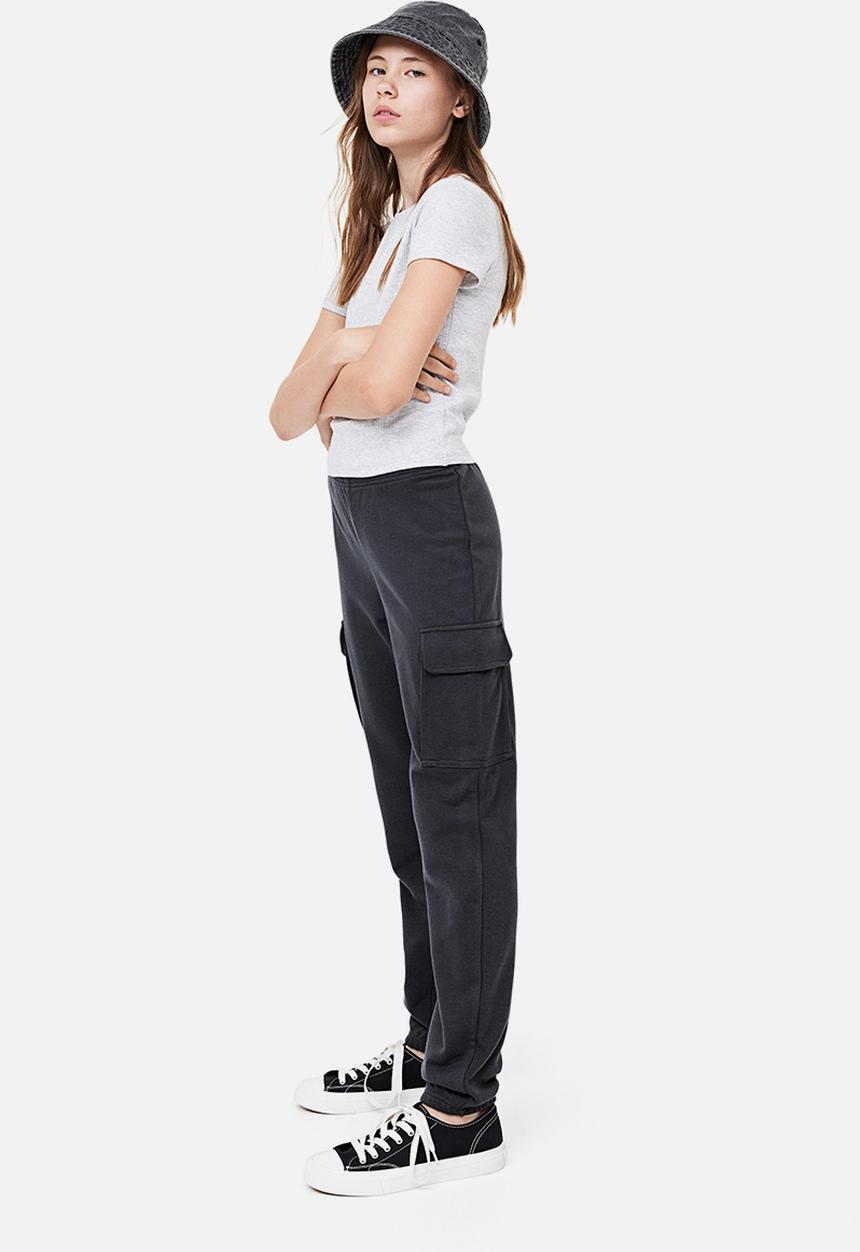H&M - Cargo joggers - dark grey 